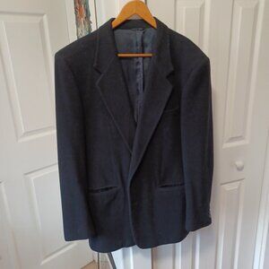 Men's Yves St. Laurent Navy blue wool/cashmere blazer, Size 40 Tall/Grand